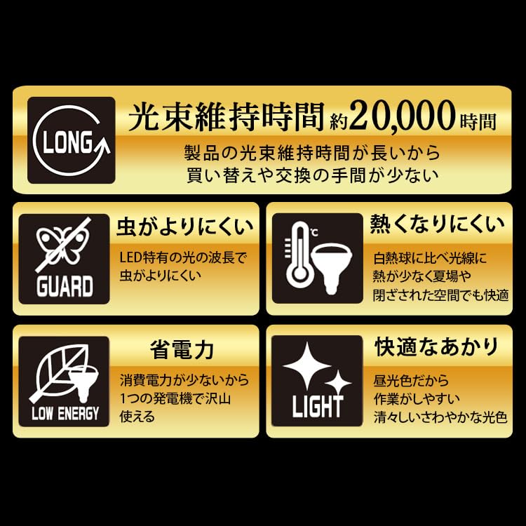 Iris Ohyama LED floodlight 2000lm LWT-2000CK2