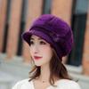 Women's Hat Autumn and Winter Casual Versatile Hat Winter Cold-proof Warm Knitted Beanie