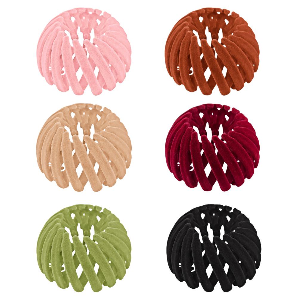 Trendy Matte Bird's Nest Hair Curler: Versatile Claw and Ponytail Ring for Effortless Styling In Europe and America.