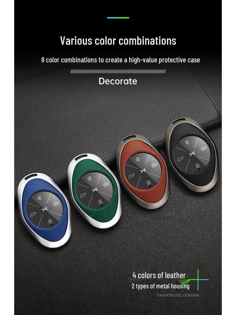 Xpeng P7/G3i Car Key Shell & Case: 2021/2022 Metal Key Holder