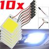 10/1 PCS 48 SMD T10 4W 12V COB Car Interior Panel LED Lights White Lamp Bulb Car Dome Reading Trunk Lmaps