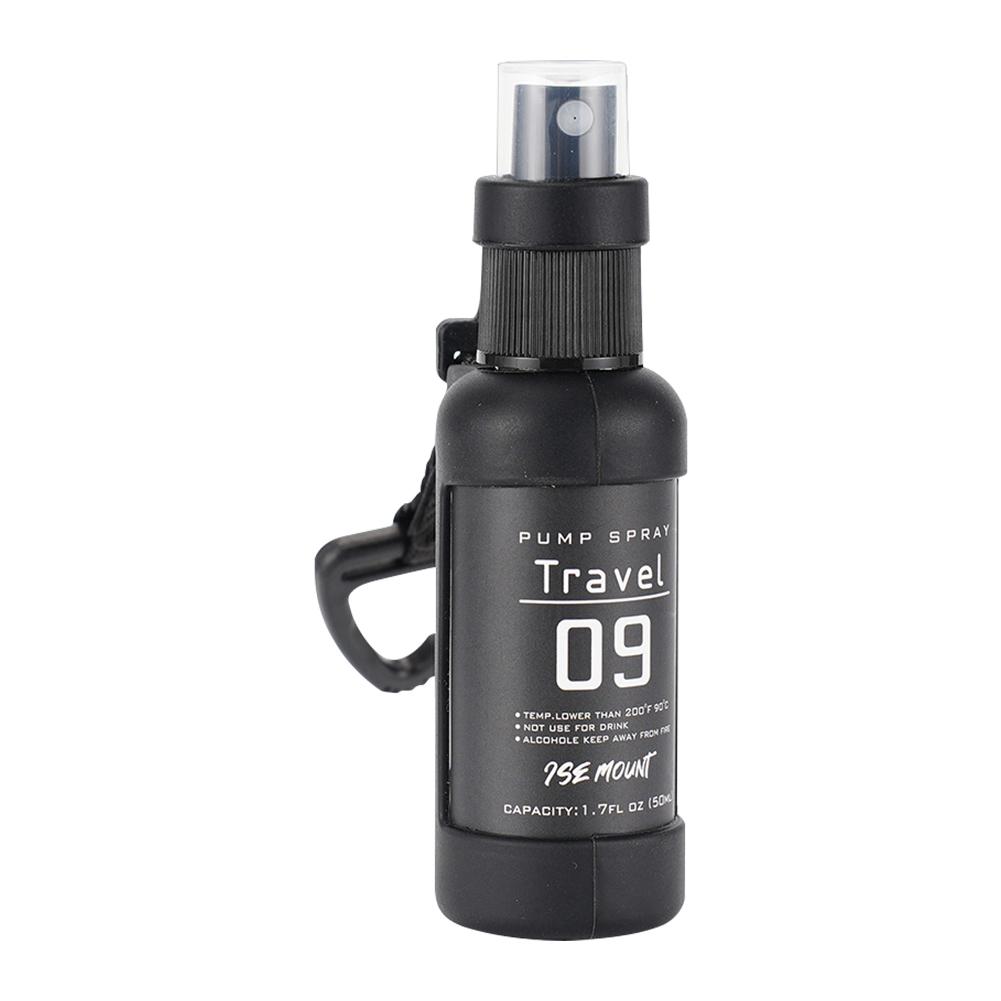 1-4PCS Outdoor Camping Trip Spray Bottle Alcohol Dispenser Bottle Tactical Portable Spray Bottle 50ml Hiking Accessories Black 4