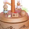 Handcrafted Wooden Music Box - Charming Clockwork Toy for Home Decor