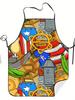 Fiebre Boricua Apron Cook Restaurant Printed2D Print Design