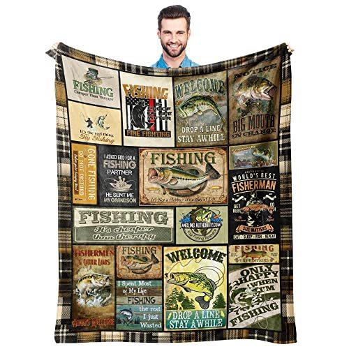 Sea Fish Pattern Flannel Blanket Sheet Bedspread Decorative Blanket Sofa Blanket