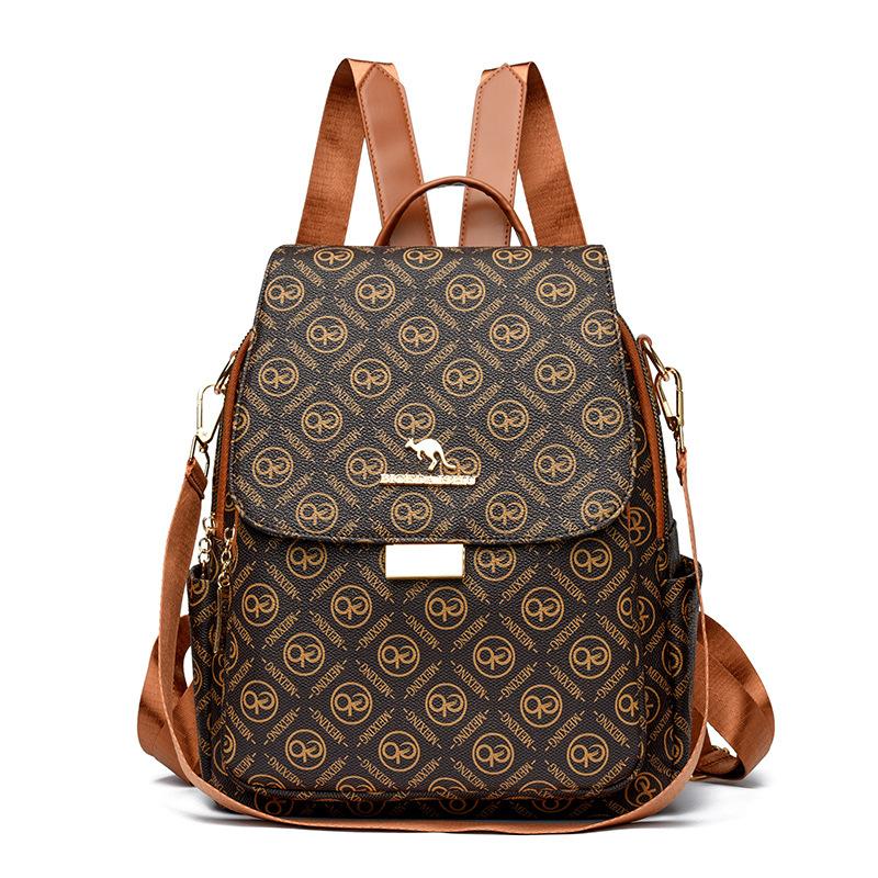 Schoolbag Retro Backpack Women's 1011 New Casual Multi-functional Travel Small Backpack Commuter Backpack