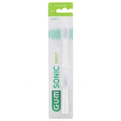 Gum Sonic Daily Rezerve Periuță Albă 2U