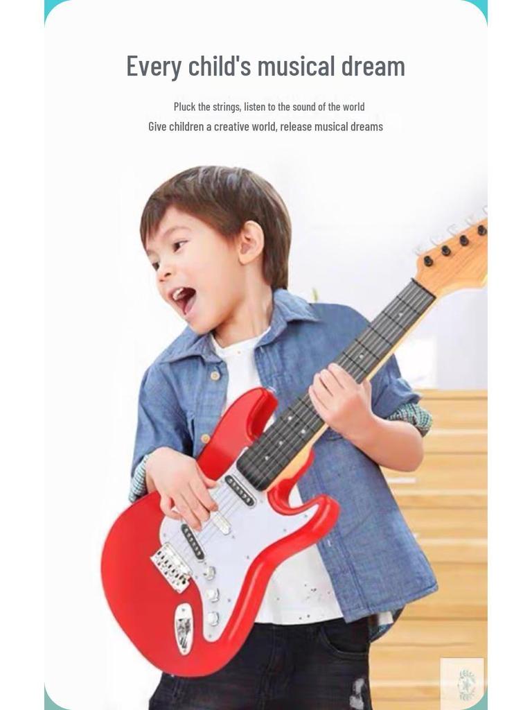 Electric Guitar Toy for Kids - Musical Instrument with Strings