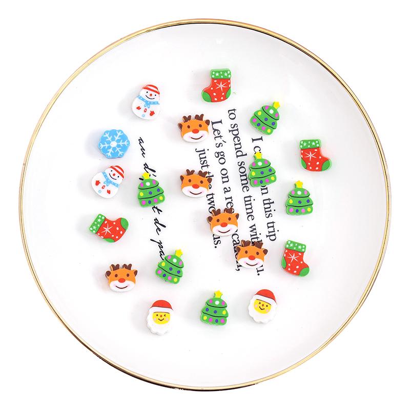 Random Mixed Style Cute Mini Eraser 20/40/100/200PCS Little Animal Fruit Cake Erasers Stationery Party Favors Carnival Gifts ZYF