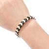 Trendy Gradient Rainbow Enamel Bracelet with Geometric Arrow Design for Women
