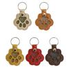Pet Hair Keepsake Keychain with Paw Print Pendant for Dog and Cat Hair