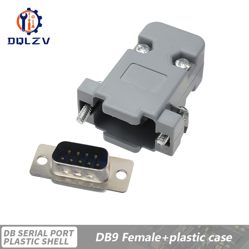 DB15 DB25 DB9 DB37 Parallel Serial Port Fmale/Male Solder Connector+Plastic Assemble Shell Cover 37 9 15PIN VGA Adapter