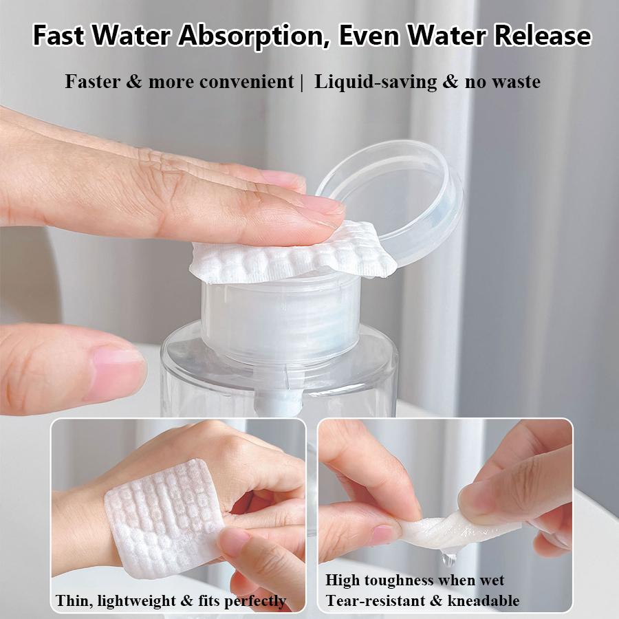 200Pcs Lint Free Nail Wipes Durable Nail Cleaner Pads Manicure Tool for Removing Nail Polish and Cleansing Gel