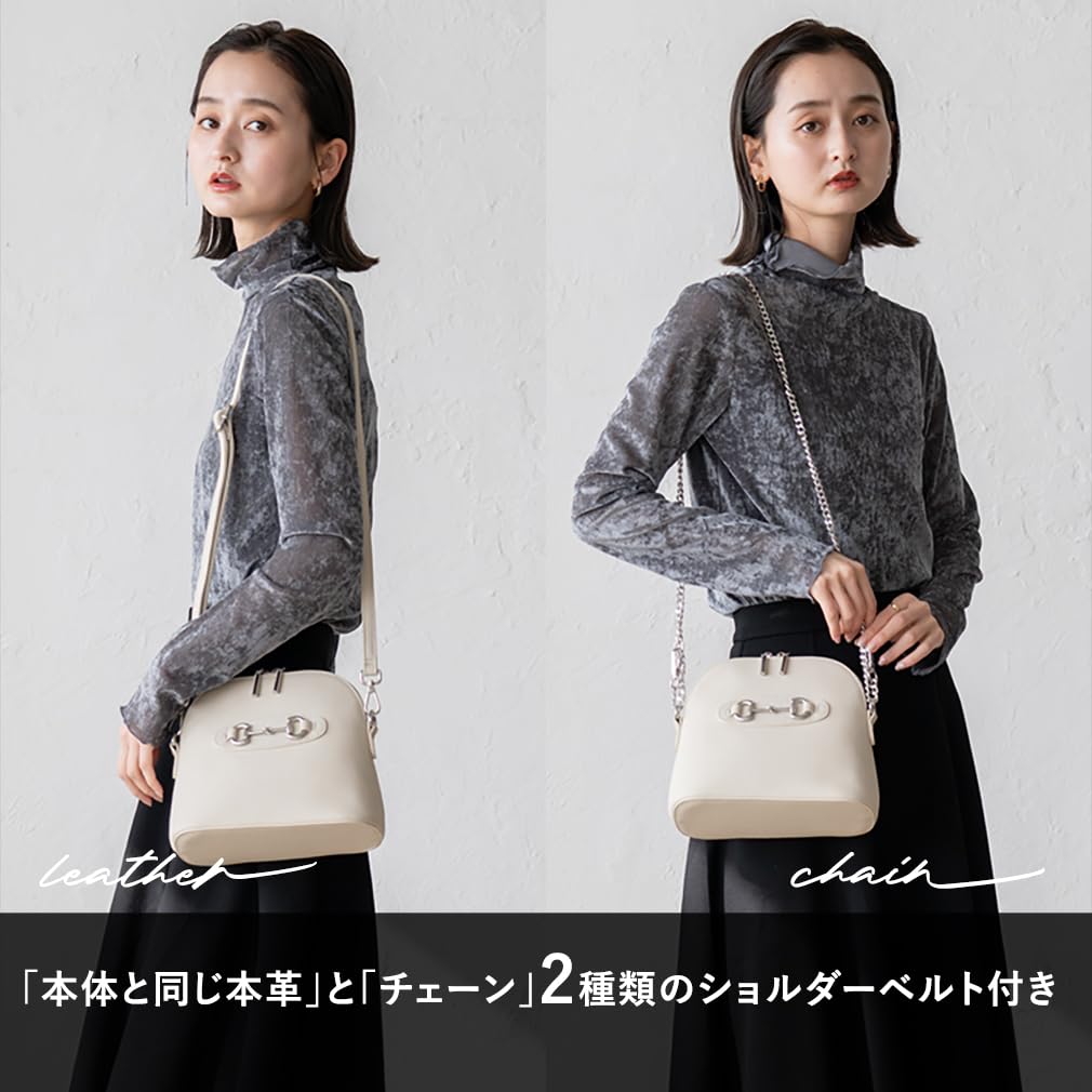 VITAFELICE Echte Leder Mini-Umhängetasche für Damen, sib-20053n (Kohlebraun)