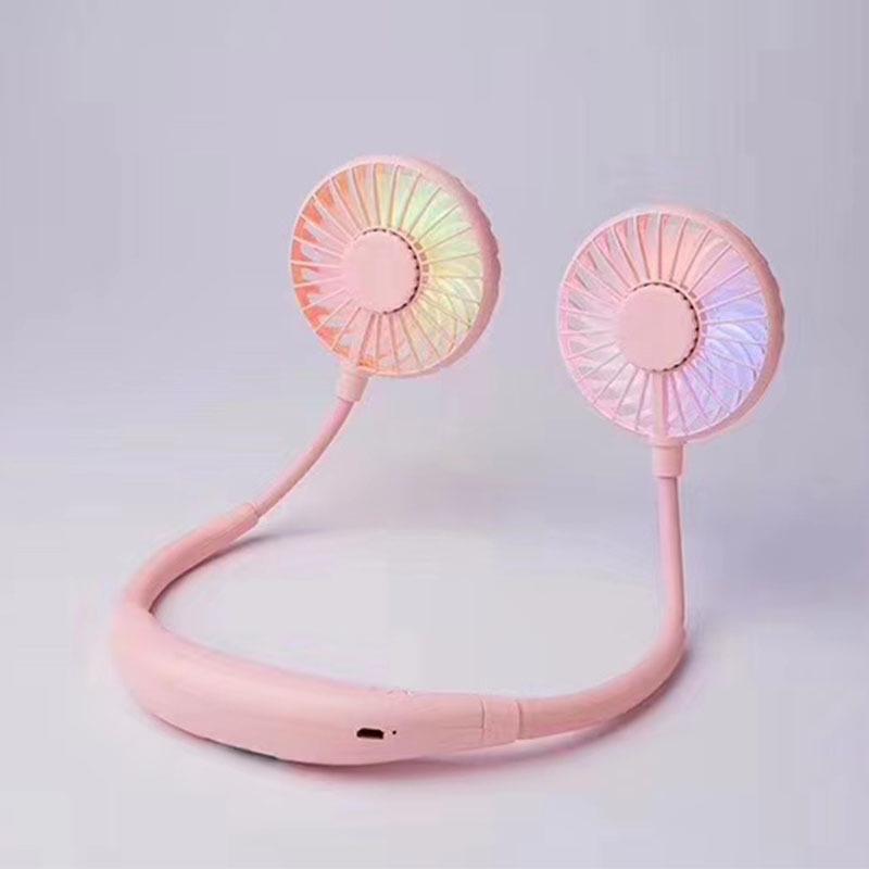 LED Nackenventilator: Wiederaufladbarer geräuschloser Hängeventilator der 3. Generation