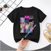 2026 New K-POP Saja Boys Print Short-Sleeved Spring Family Clothing for Boys and Girls Cute Cotton T-shirt for Boys and Girls