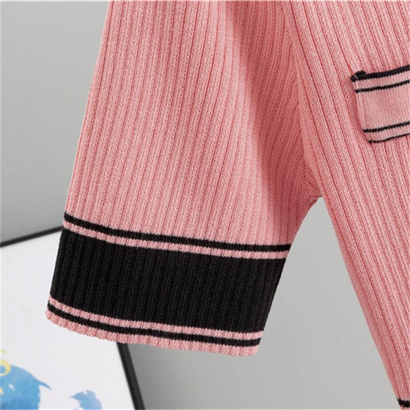 Women's summer knitted  new short sleeved high-end fashion dress Slimming temperament, hip hugging short skirt