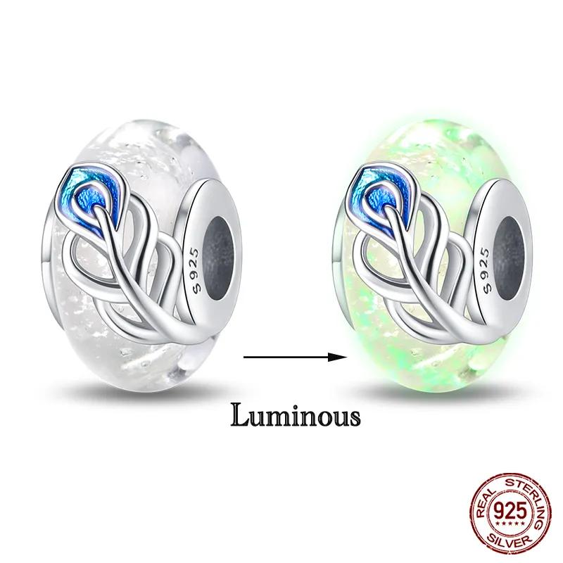 Copper Fashion Halloween Series Luminous Pumpkin Demon Skull Charms Beads Fit Original Bracelet Diy Jewelry