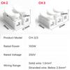 100pcs 2/3 Pin Push-in Spring Loaded Connector, CH2 CH3 5A 250V Wire Cable Connector for Electrical Lighting