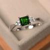 Groovy Ring Trendy Lady Square Cut Ring Engagement