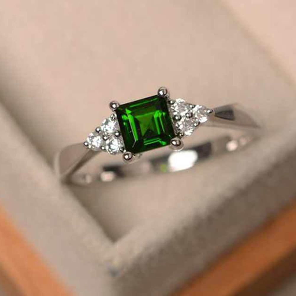 

Groovy Ring Trendy Lady Square Cut Ring Engagement 6
