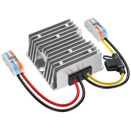 

24V to 12V Conversion, Waterproof Transformer with Fuse, Safer 18V to 12V DC DC Step Down Converter 30A 360W,
