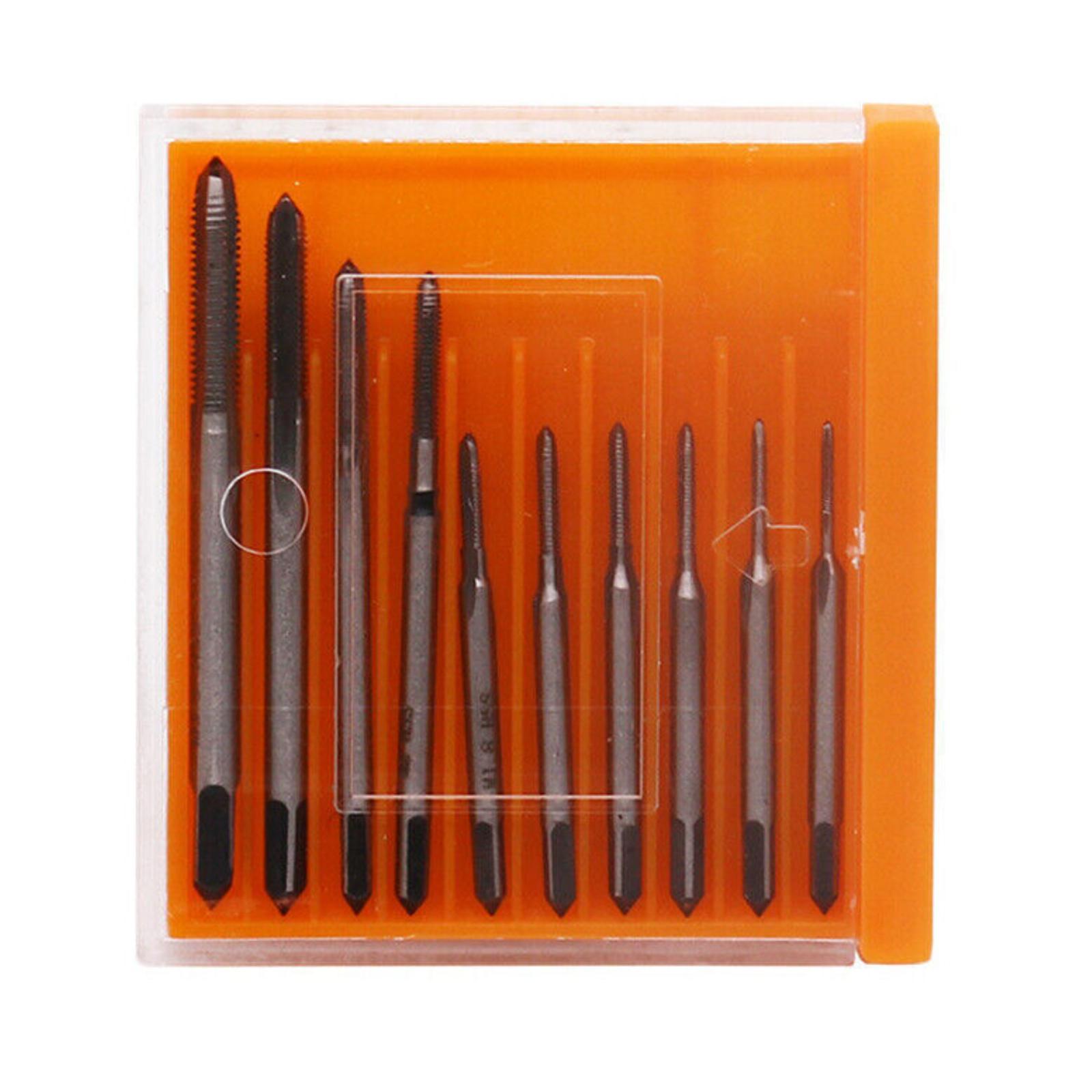 

10pcs Micro Machine Screw Taps M1-M3.5 Mini Clocks and Watches Tapping Combination Equipment Tool Set United States