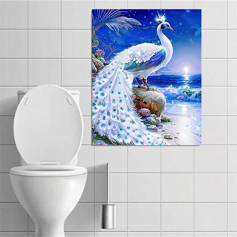 DIY Diamond Painting Peacock Cross Stitch Kit Mosaic Art Diamond Painting Full Circle/Square Diamond Home Decoration
