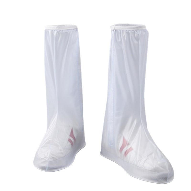 High-Top Waterproof Non-Slip PVC Rainproof Shoe Covers for Outdoor Travel, Thickened and Wear-Resistant.