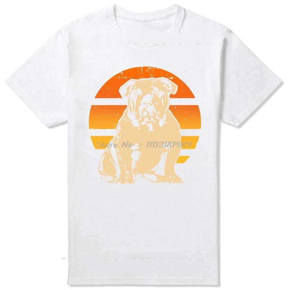 Tricou cu Gât Rotund cu Poze cu Pui de Bulldog Englez Făcând Yoga Iubitori de Câini Grafic Negru Bumbac Streetwear Mânecă Scurtă Cadouri de Ziua de Naștere Tricou