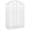 VidaXL Panier de Gabions Arqué Cage à Gabion Mur de Gabion Panier à Pierre Gabion pour Pierre Jardin Patio Extérieur 153437