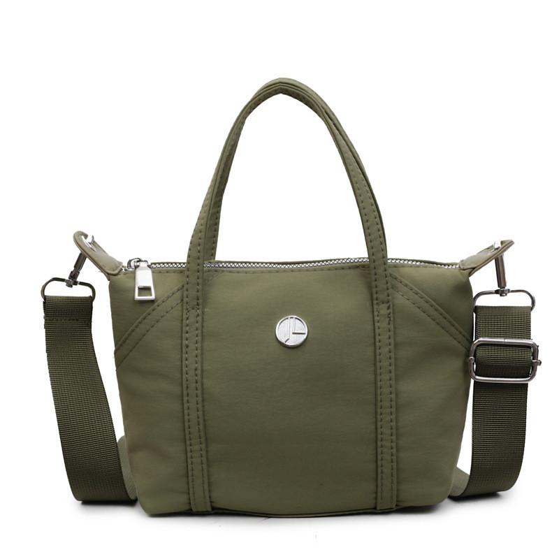 Classic Nylon Tote Bag For Women With Zipper Closure For Daily Use