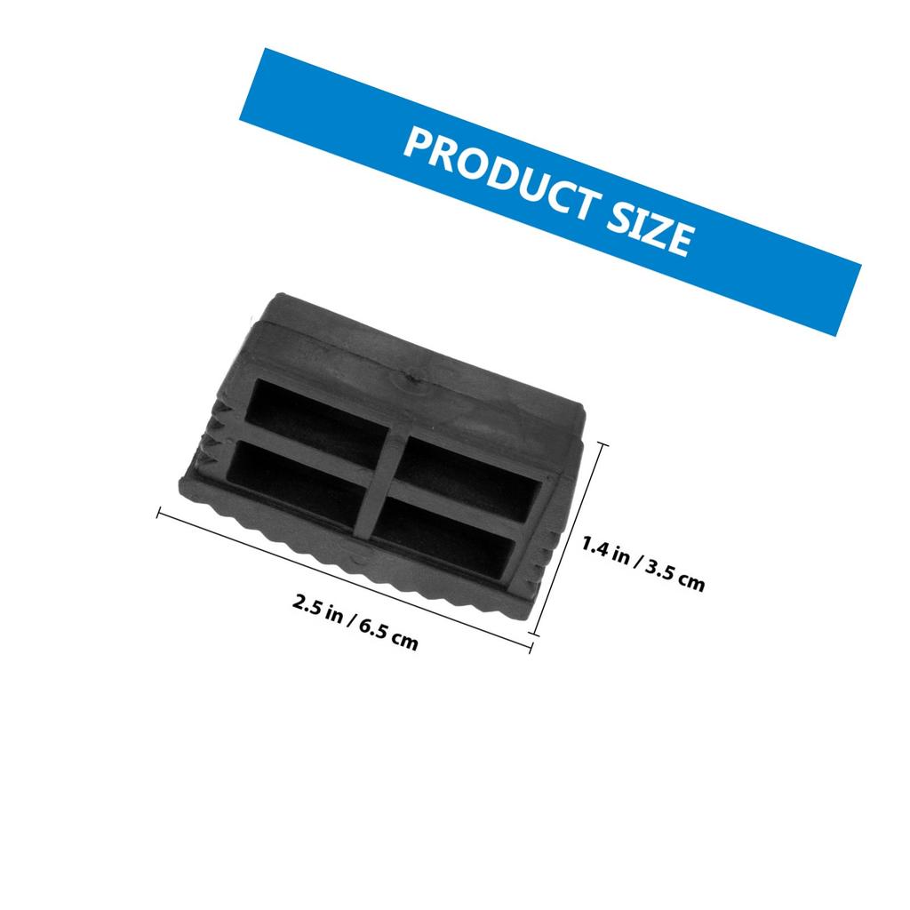 4Pcs Ladder Foot Cover Anti-Slip Rubber Mat Heavy-Duty Floor Protection Ladder Leg Caps Protective Covers for Stability Safety