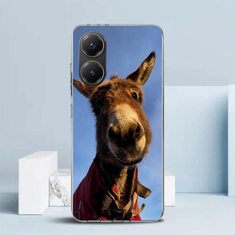 Lustige Esel-Soft-Hülle für Xiaomi Poco F7 Ultra X7 X6 X5 Pro M7 Handyhülle Redmi 15 15C 13 13C 12 12C 10 10C Print Shell Poco X