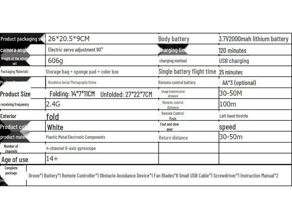 S2S Hindernisvermeidungsdrohne mit HD-Kamera und bürstenlosem Motor