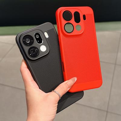 UltraThin Mesh Breathable Heat Dissipation Matte Phone Case For OPPO Find X9 X8 X8S Plus Reno 14 13 12 A5 Pro Ultra Bumper Cover