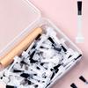 10/50Pcs Multi-functional Replaceable Nail Polish Brush Tips with Dual-Ended Detachable Wooden Handle Manicure Tool