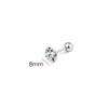 Silver Needle Shiny Zircon Stud Earrings Women Style Cute Sweet Jewelry Accessories Simple  Jewelry Accessories
