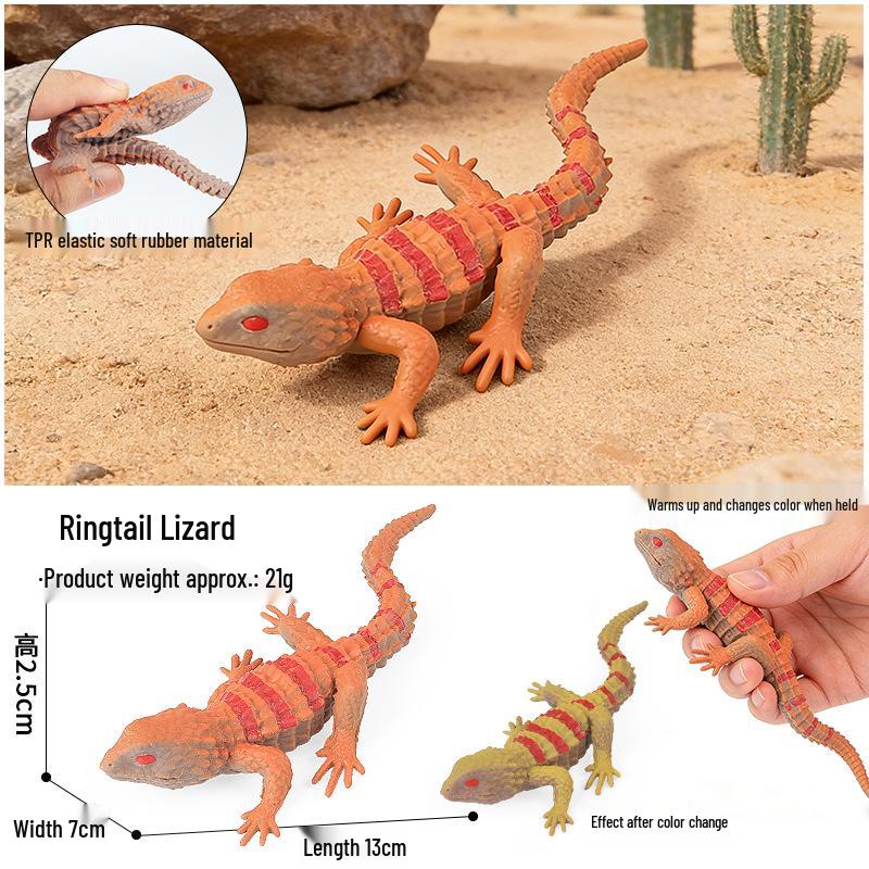 Kids' Marine Animal Model Stress Relief Toy Set: Pufferfish, Octopus, Crab, Shark, Dunkleosteus