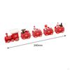 Christmas Wooden Train Crafts Home Decor Painted for Festival