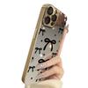Simple Bow for Apple 16 Promax Personalized 15 New 14 Mobile Phone Case for IPhone 13 Mirror Creative