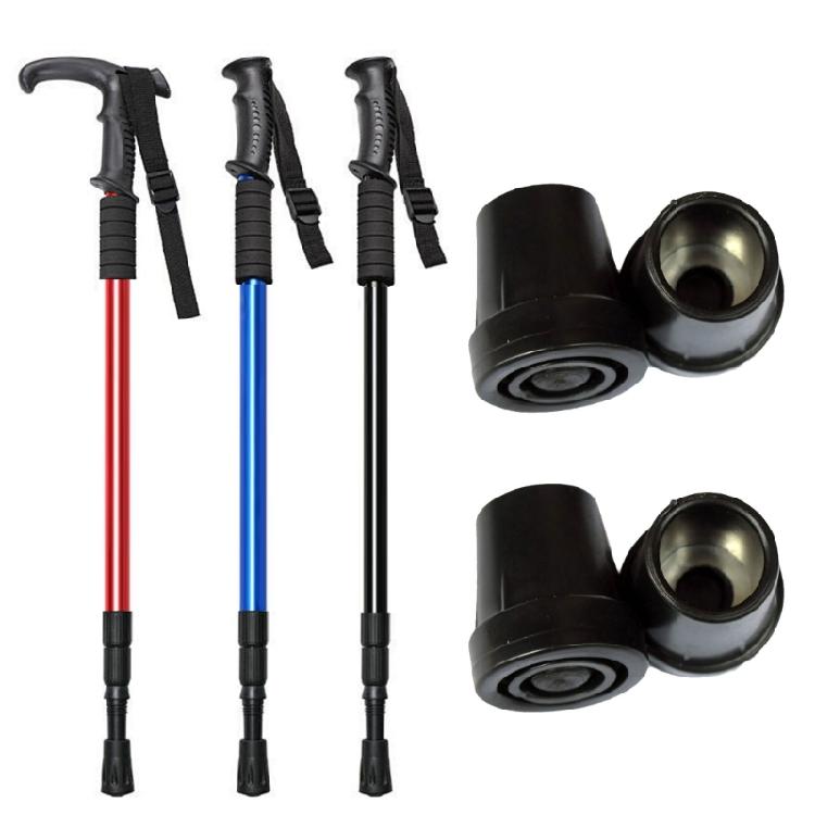 4Pcs Trekking Poles Cane Tip Protector Walking Stick Pad Buffers Replacement Tip for Most Hiking Trekking Walking Cane