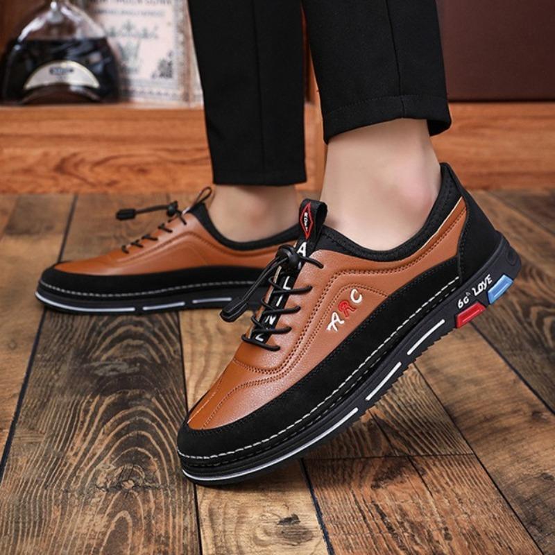 2025 New Men Shoes Breathable Leather Casual Shoe Business Men Shoes Four Seasons Versatile Tide Shoes Zapatillas Hombre
