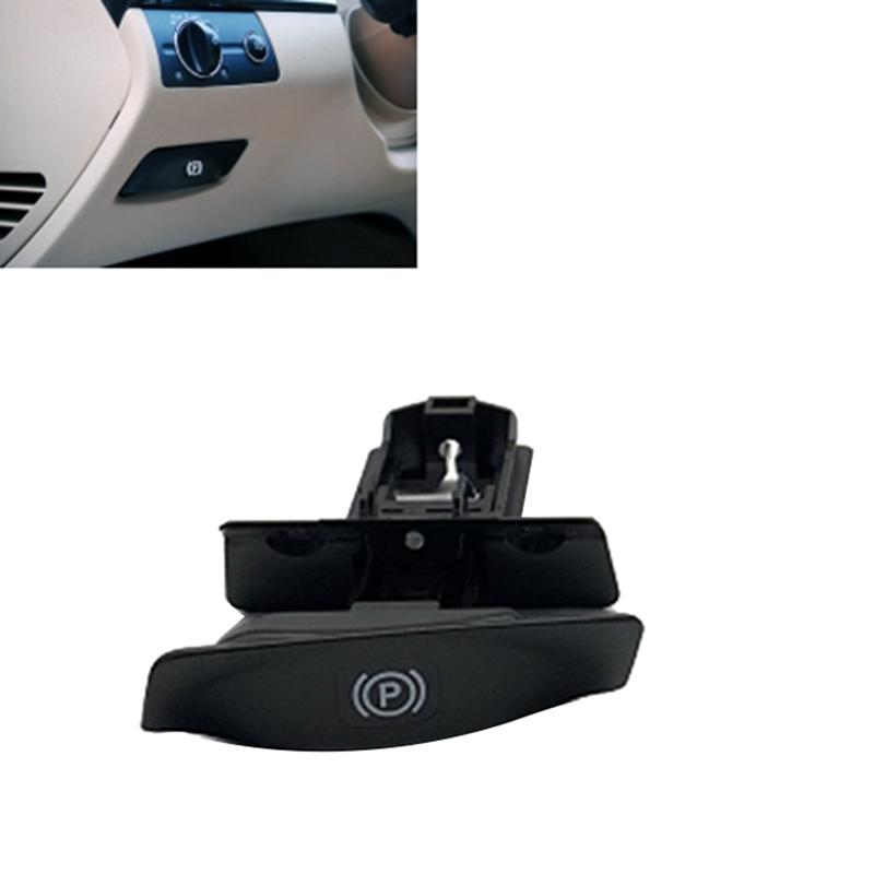Car Handbrake Switch Assembly Parking Brake Release Handle With Base For Mercedes Benz W211 W219 2114270120 Black LHD