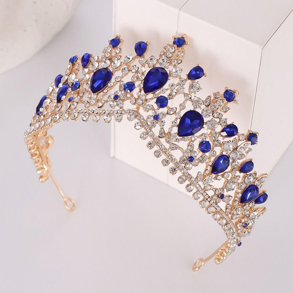 Vintage Style Rhinestone Bridal Crown Shiny Wedding Tiaras Headwear Bridal Tiara  Prom Event