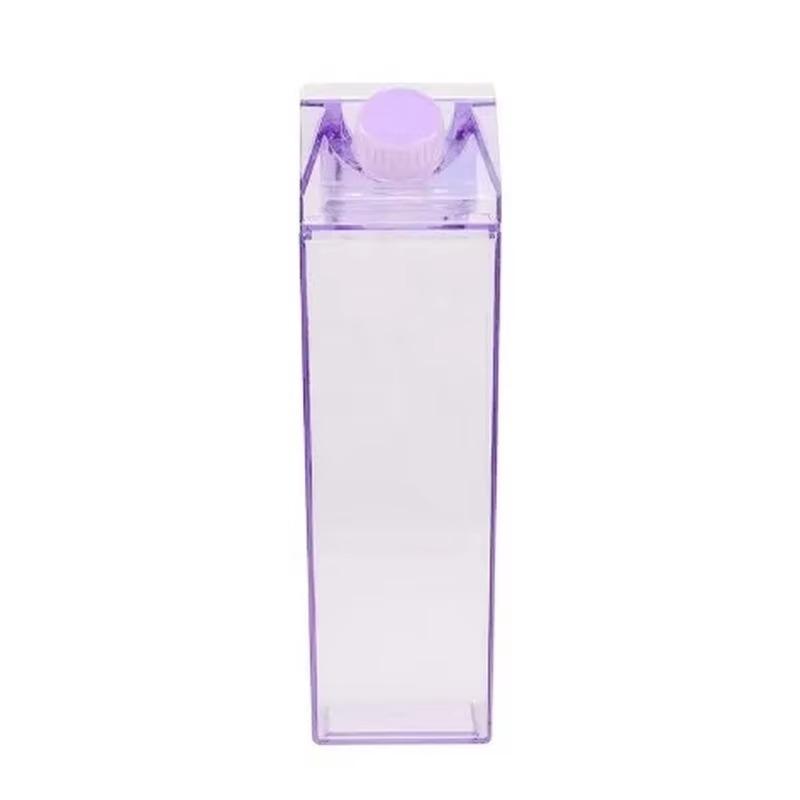

500 Water-Bottle Outdoor Drinking Jug Large Capacity Juice Tea Cup Transparent Milk Bottle Portable Plastic Bottle Multicolor 21X7X7CM