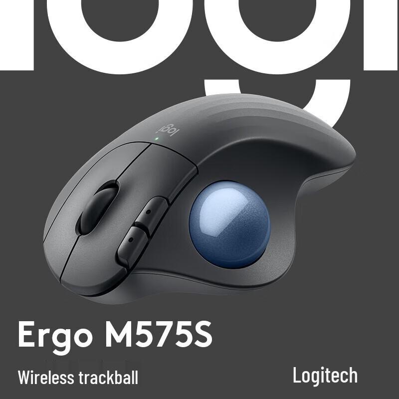 

Logitech ERGO M575 S Wireless Ergonomic Trackball Mouse
