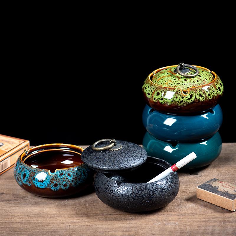 Lidded Ashtray: Fly-Free, Stylish, Creative Trend for Cute Girl's Living Room