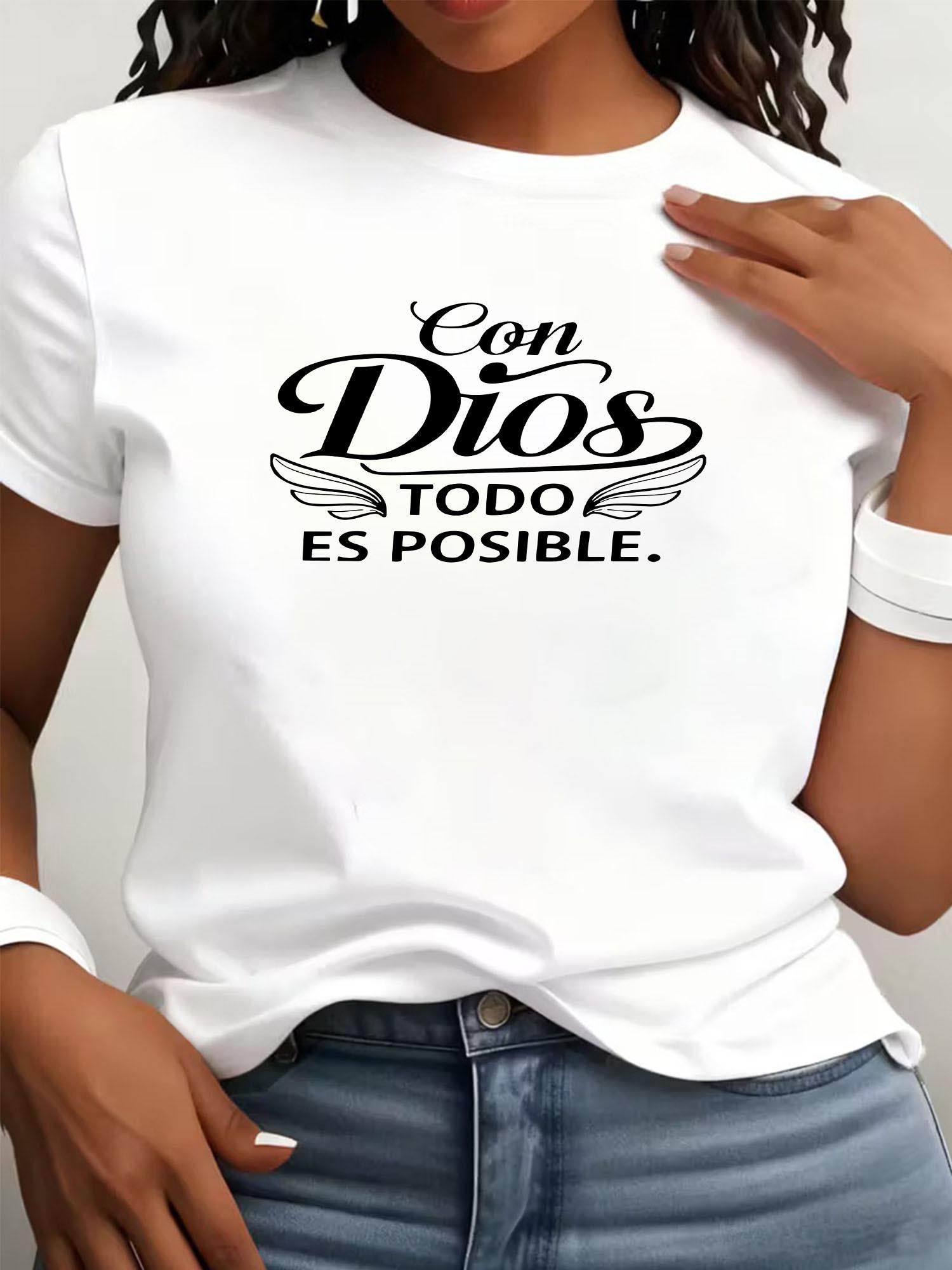 

European sizesShort Sleeve Crew Neck T-Shirt | Casual Y2K Style, Soft Breathable Blend, 180g, Print Design, Versatile Streetwear Top for Women 4XL білий