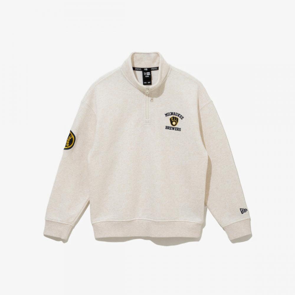 

New Era Kids Mlb Milwaukee Brewers Half Zip 160